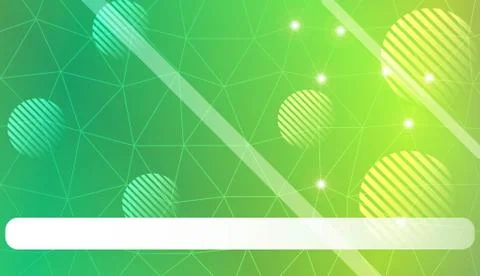 Decorative pattern with triangles, line, circle, space for text style. Decora Stock Illustration