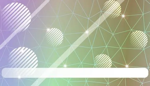 Decorative pattern with triangles, line, circle, space for text style. For te 库存插图