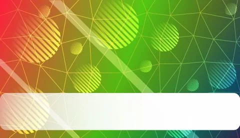 Decorative pattern with triangles, line, circle, space for text style. Decora Stock Illustration