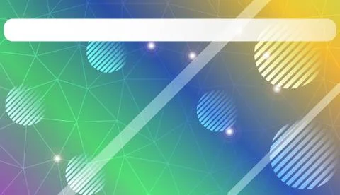 Decorative pattern with triangles, line, circle, space for text style. For te Stock Illustration