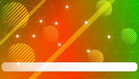 Decorative pattern with triangles, line, circle, space for text style. Decora Stock Illustration