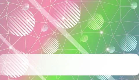 Decorative pattern with triangles, line, circle, space for text style. Decora Stock Illustration