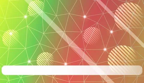 Decorative pattern with triangles, line, circle, space for text style. Decora Stock Illustration