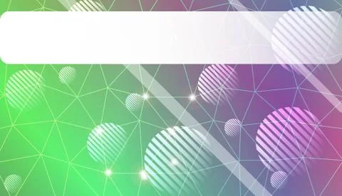 Decorative pattern with triangles, line, circle, space for text style. Decora Stock Illustration