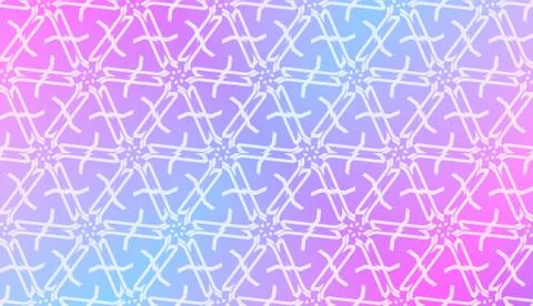 Decorative Pattern With Triangles Style. Blurred Gradient Background. Bright  Illustrazione stock