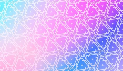 Decorative Pattern With Triangles Style. Blurred Gradient Background. Bright  스톡 일러스트