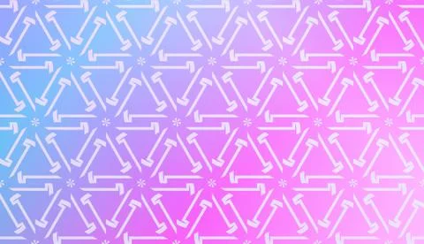 Decorative Pattern With Triangles Style. Blurred Gradient Background. Bright  Stock Illustration