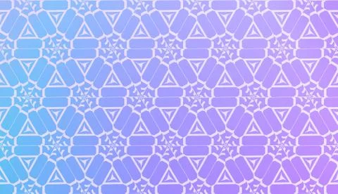 Decorative Pattern With Triangles Style. Blurred Gradient Background. Bright  Illustrazione stock