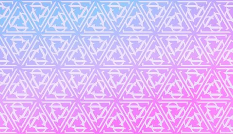 Decorative Pattern With Triangles Style. Blurred Gradient Background. Bright  Stockillustratie