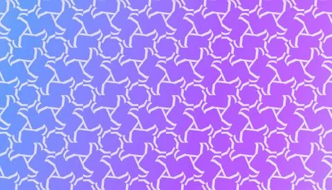 Decorative Pattern With Triangles Style. Blurred Gradient Background. Bright  Illustrazione stock