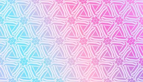 Decorative Pattern With Triangles Style. Blurred Gradient Background. Bright  Illustrazione stock