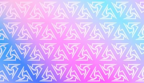 Decorative Pattern With Triangles Style. Blurred Gradient Background. Bright  Illustrazione stock