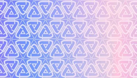 Decorative Pattern With Triangles Style. Blurred Gradient Background. Bright  Illustrazione stock