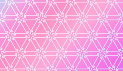 Decorative Pattern With Triangles Style. Blurred Gradient Background. Bright  イラスト素材