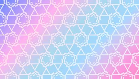 Decorative Pattern With Triangles Style. Blurred Gradient Background. Bright  Illustrazione stock