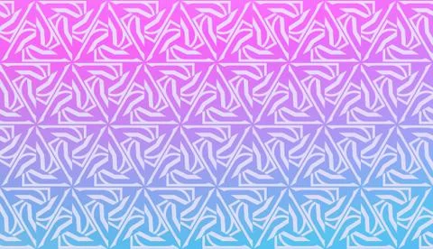 Decorative Pattern With Triangles Style. Blurred Gradient Background. Bright  Stock Illustration
