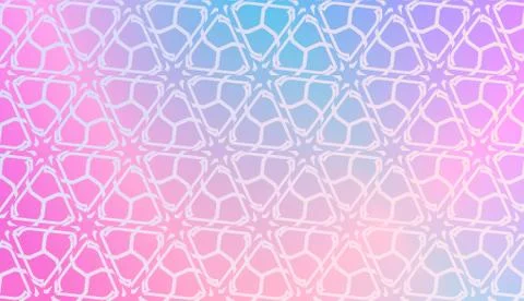 Decorative Pattern With Triangles Style. Blurred Gradient Background. Bright  库存插图