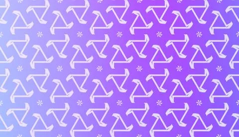 Decorative Pattern With Triangles Style. Blurred Gradient Background. Bright  Illustrazione stock