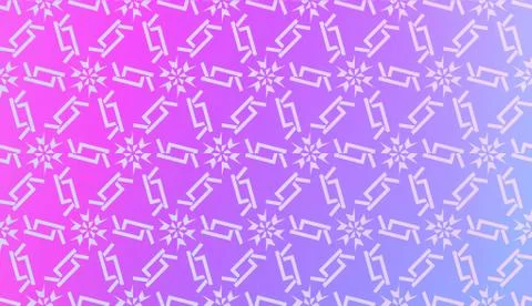 Decorative Pattern With Triangles Style. Blurred Gradient Background. Bright  库存插图