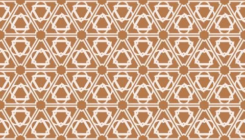 Decorative pattern with triangles style. Vector Seamless illustration. For fa Illustrazione stock