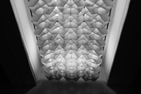 Decorative patterned lamp with reflectors. Stock-Fotos