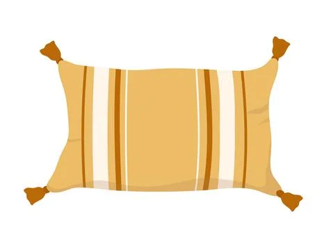 Decorative pillow for bed Illustration