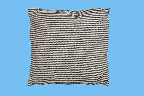 Decorative pillow with geometric pattern Stock Photos