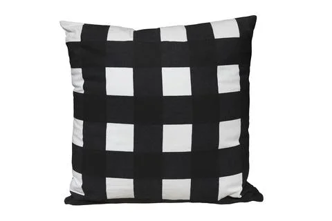 Decorative pillow with geometric pattern Stock Photos