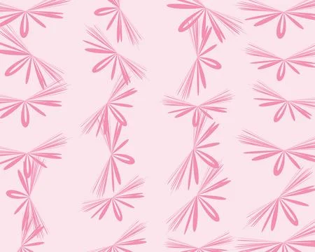 Decorative pink bamboo leaf pattern background Stock Illustration