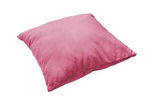 Decorative pink rectangular pillow for sleeping and resting isolated on whi.. Stockillustratie
