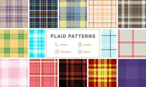 Decorative plaid background suited for digital wallpaper projects. Balanced.. Stock Illustration