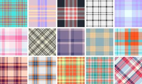 Decorative plaid bundle built for Thanksgiving decor products. Suitable for.. Stock Illustration