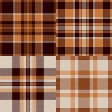 Decorative plaid pattern pack for Halloween crafts. Suitable for cutting mach Stockillustratie