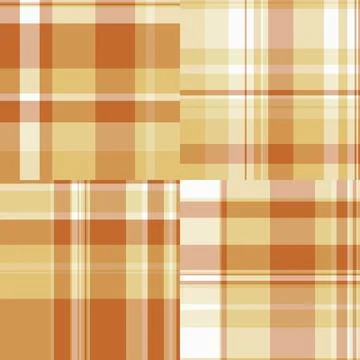 Decorative plaid pattern pack for Halloween crafts. Suitable for cutting ma.. Stock Illustration