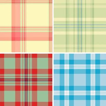 Decorative plaid pattern pack for New Year crafts. Suitable for cutting machi Stock Illustration