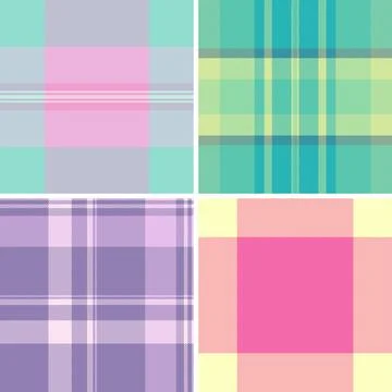 Decorative plaid pattern pack tailored for Christmas packaging. Coordinated.. イラスト素材