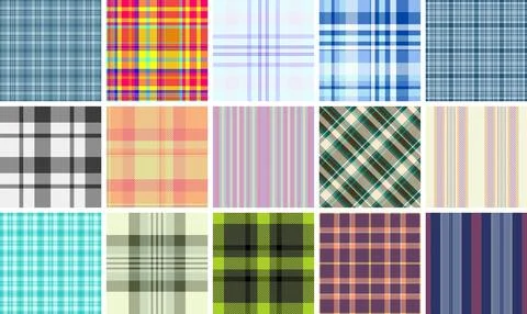 Decorative plaid pattern pack for Thanksgiving crafts. Suitable for cutting m Illustrazione stock