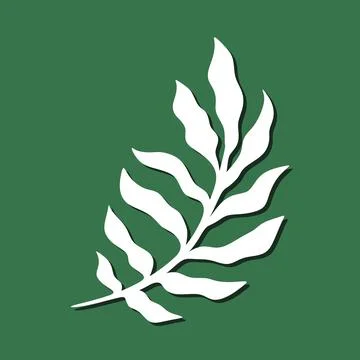 Decorative plant element.  Stock Illustration