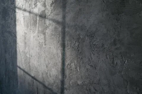 Decorative plaster. Artificial concrete. The texture of the gray concrete wall Stock Photos