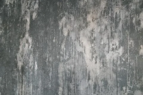 Decorative plaster. Artificial concrete. The texture of the gray concrete wall. Stock Photos