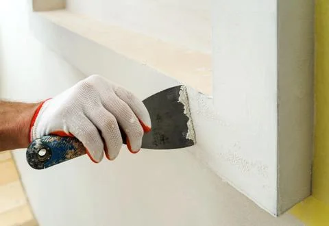Decorative plaster coating. Stock Photos