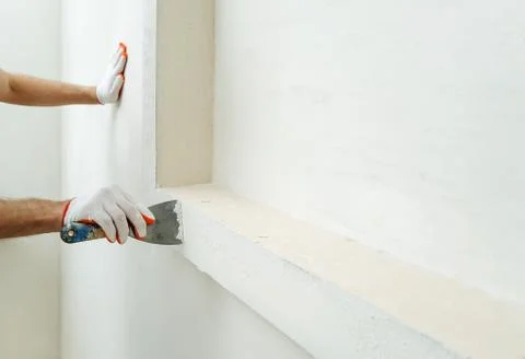 Decorative plaster coating. Stock Photos