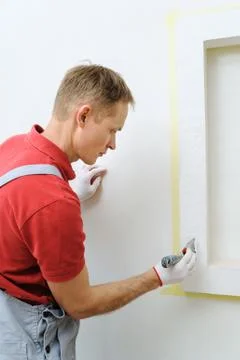 Decorative plaster coating. Stock Photos