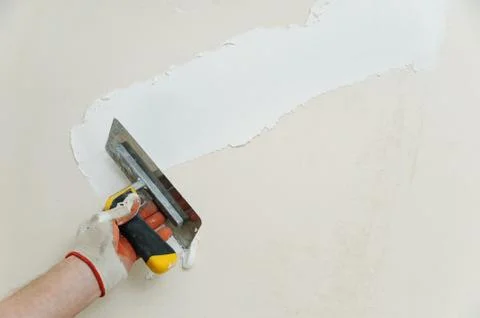 Decorative plaster coating. Stock Photos