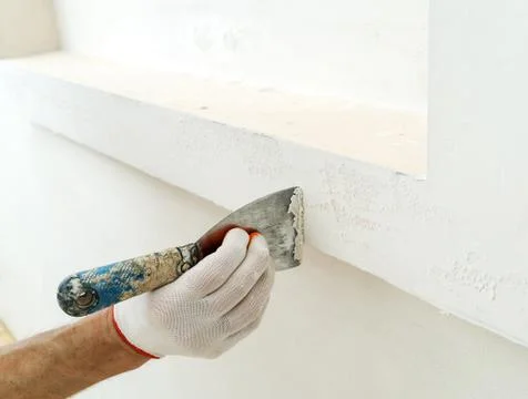 Decorative plaster coating. Stock Photos