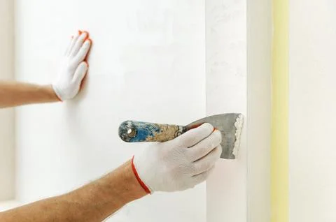 Decorative plaster coating. Stock Photos