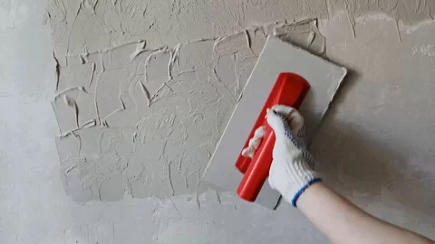Decorative plaster Stock Footage