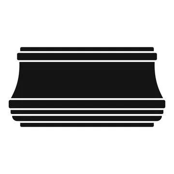 Decorative plinth molding baseboard element for interior design Stock Illustration