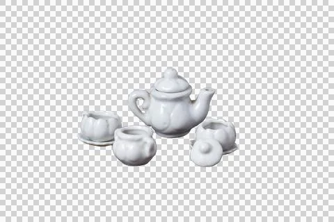 Decorative porcelain cups Stock Photos