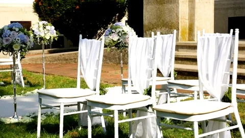 Decorative Preparations For The Wedding 스톡 동영상 96691346